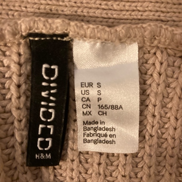 H&M Divided Oversized Beige Chunky Knit Cardigan - Picture 4 of 4